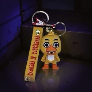 Five Nights At Freddy’s Chica Keychain Keyring Bag Charm Pendant House B15
